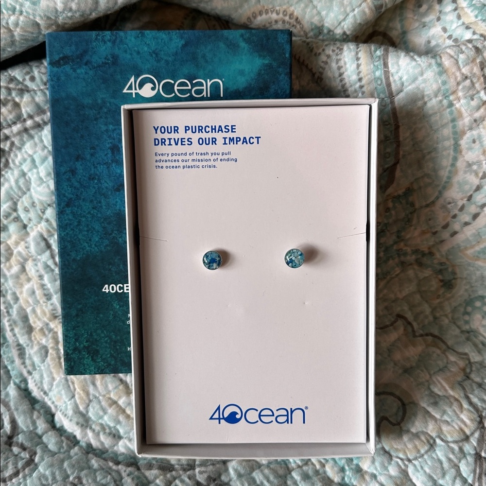 4ocean Sterling Silver Stud Earrings